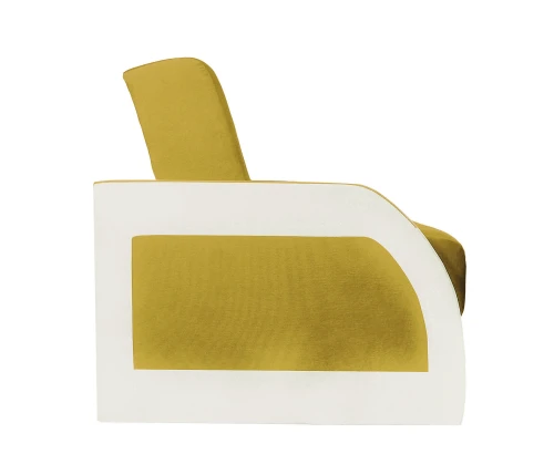 Диван-книжка Феникс 120 желтый, пружинный блок Боннель