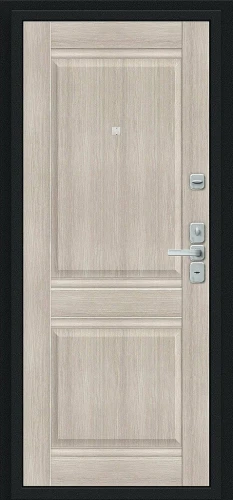 Входная дверь BRAVO Нео Букле черное/Cappuccino Veralinga 