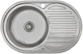 Мойка врезная Vivat 775016/0,6 1Ч1К (левая) Глянец