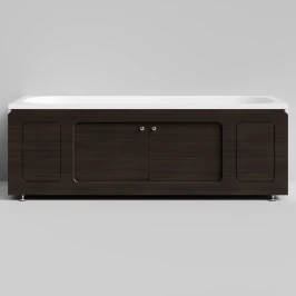 Экран-купе Лидер 1700, 2 раздвижные двери, Палисандр ПВХ 43101