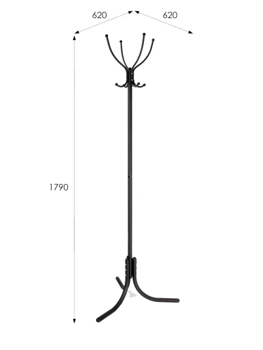 Вешалка напольная М 3 черный