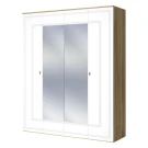 Шкаф Вега Сапфир 4дв, белый глянец