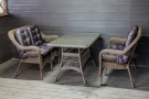 Комплект мебели из искусственного ротанга Мэдисон (Medison ) Сompany Set Brown с подушками на сидение и спинку