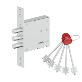 Замок для входной двери Galeon 817 Chrome