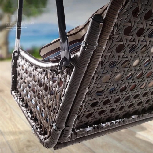 Садовые качели Arabo Lux с диваном из искусственного ротанга