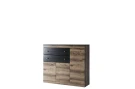 Тумба 3D2S, JAGGER, цвет Дуб монастырский /Черный Тумба 3D2S, JAGGER, цвет Дуб монастырский /Черный