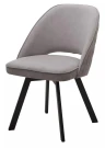 Стул DUNA 360 град. поворот. B22 Серый, велюр / черный каркас, М-City