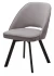 Стул DUNA 360 град. поворот. B22 Серый, велюр / черный каркас, М-City