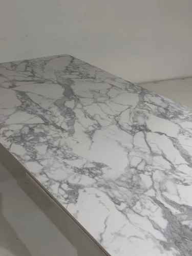 Стол ESMIR 180 MATTE ARABESCATO SOLID CERAMIC/ орех, ®DISAUR