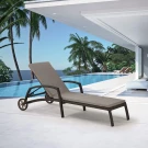Шезлонг-лежак плетеный A35A2-W53 Brown с матрасом Шезлонг-лежак плетеный A35A2-W53 Brown с матрасом