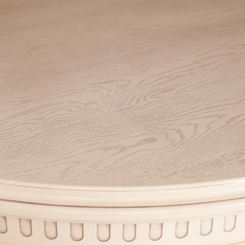 Стол VERSAL овальный бук, мдф, 300 (350/400) х 110 х 78 см, бежевый патина