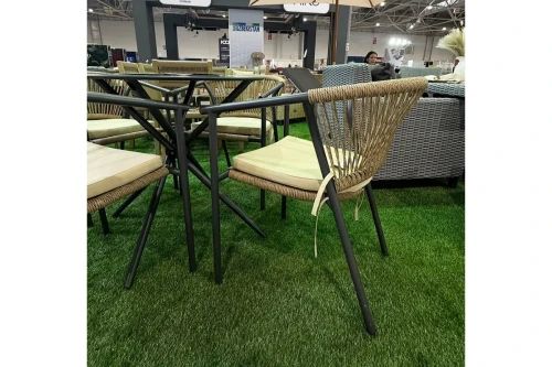 Комплект плетеной мебели MOKKA LYON на 4 персоны с обеденным столом