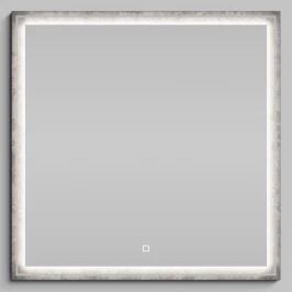 Зеркало Лайт 80, Серый камень ПВХ 57806