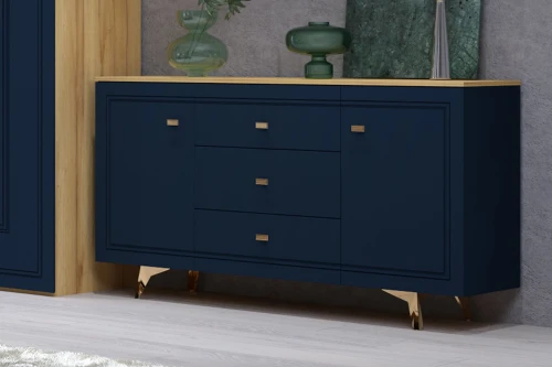 Комодино Вега Сапфир синий