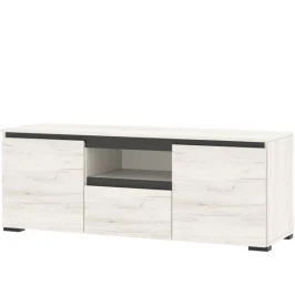 Тумба «Гретта» 2С1Я, Крафт белый/Антрацит