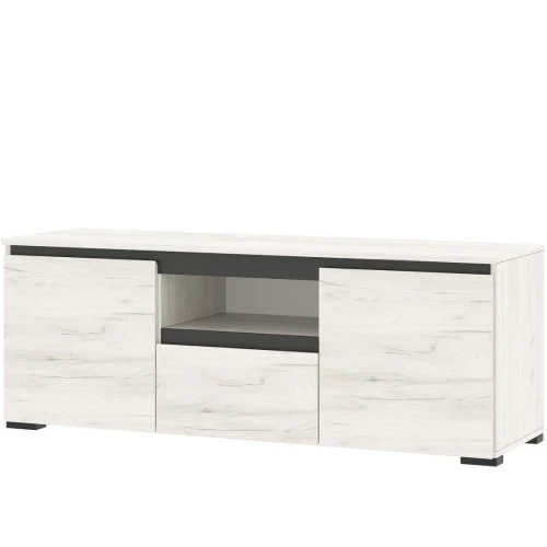 Тумба «Гретта» 2С1Я, Крафт белый/Антрацит