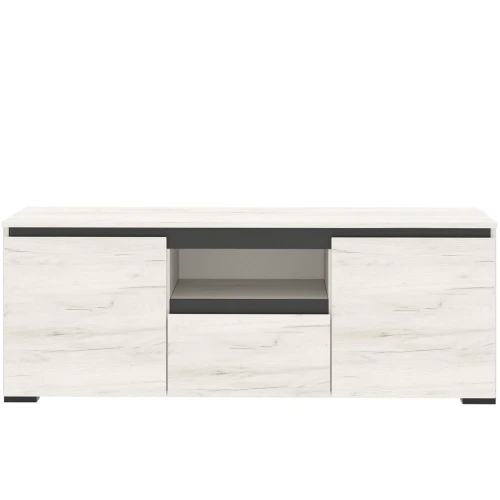 Тумба «Гретта» 2С1Я, Крафт белый/Антрацит