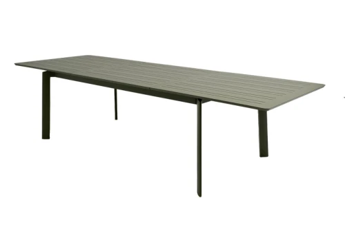 Обеденный стол из алюминия GONZO раздвижной 200/300 см олива  Joygarden