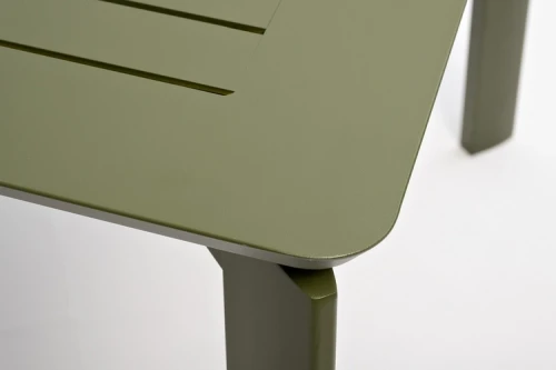 Обеденный стол из алюминия GONZO раздвижной 200/300 см олива  Joygarden