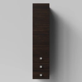 Пенал Квадро 35 подвесной, Палисандр ПВХ 43101, левый