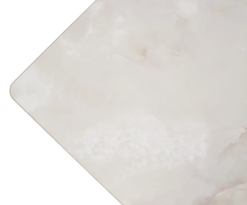 Стол ОРИГАМИ  240 AURA IVORY, керамика / Черный каркас М-City