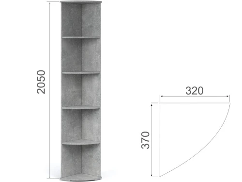 Стеллаж «Виола», Ателье светлый/белый