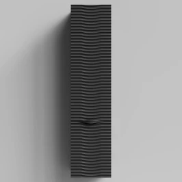 Пенал Эйфория 35 F2, пример RAL 9005 Чёрный янтарь, матовая, подвесной, левый