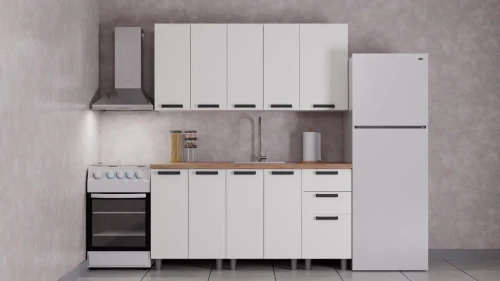 Готовая кухня ГК Аленушка 1,6м Магнолия Молочный/Молочный,скоба черный,черный