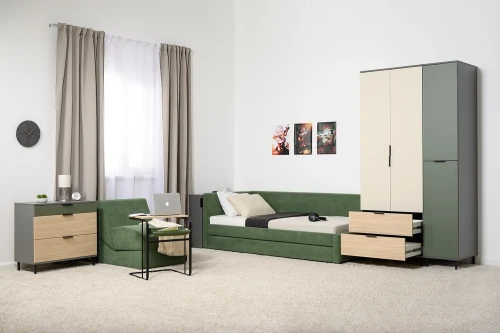 Шкаф Марвэл 16.317.02, Темно-серый, Сатин, Плэйн