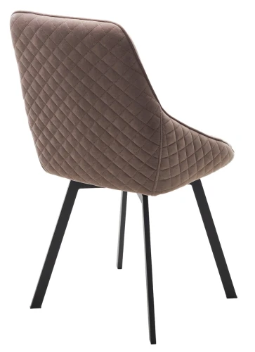 Стул CASA, 360 град. поворот. B5 Капучино, велюр / черный каркас,М-City