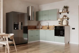 Готовая кухня КГ Угловой 1500*2250 (с пм) Эмаль, Олива Арника РМ Готовая кухня КГ Угловой 1500*2250 (с пм) Эмаль, Олива Арника РМ