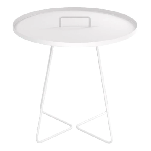 Столик журнальный SHT-CT42 белый муар