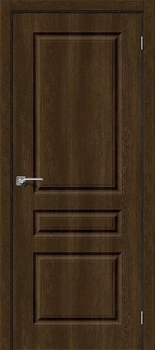 Межкомнатная дверь винил BRAVO Скинни-14 Dark Barnwood
