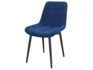 Стул Р / черный /велюр синий