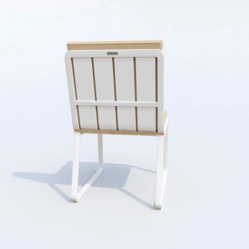 Стул GIRA бежевый - белый каркас