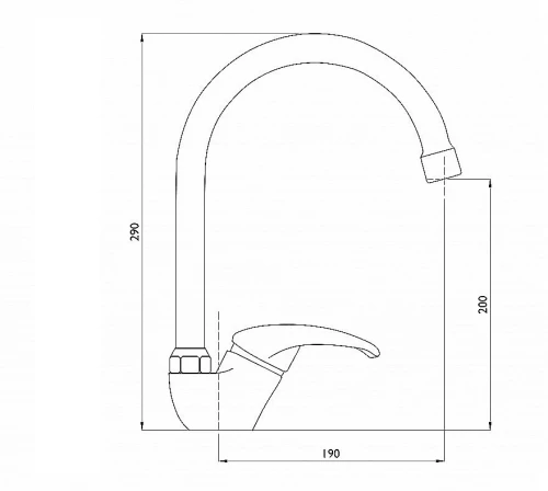 Смеситель для кухни UM2303 CR Хром