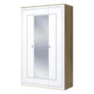 Шкаф Вега Сапфир 3дв, белый глянец