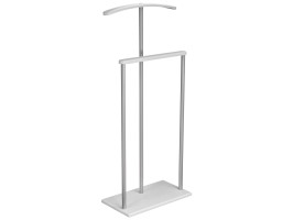 Вешалка костюмная Дэви 1 металлик/белый