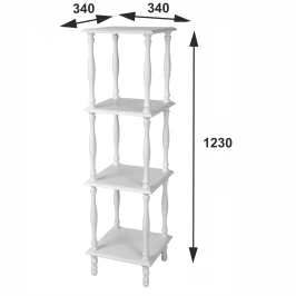 Этажерка П 8 белый