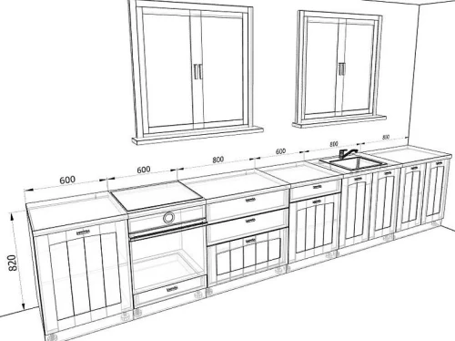 Кухня Мишель Комплектация 2