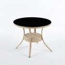 Обеденная Мебель из искусственного ротанга стол Сантос «SANTOS» и 4 стула-кресла Wood Обеденная Мебель из искусственного ротанга стол Сантос «SANTOS» и 4 стула-кресла Wood