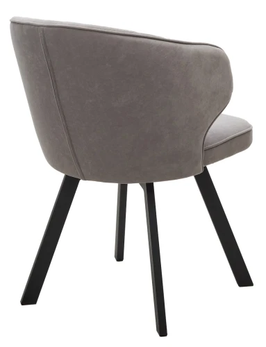 Стул SKAT 360 град. поворот. B22 Серый, велюр / черный каркас, М-City