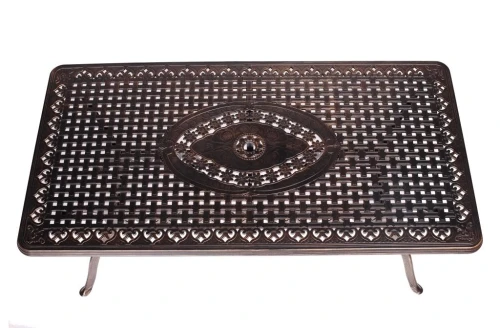 Мебель из литого алюминия стол Вулкан-2 (175х90) + 8 кресел Финляндия-4 (9 предметов)