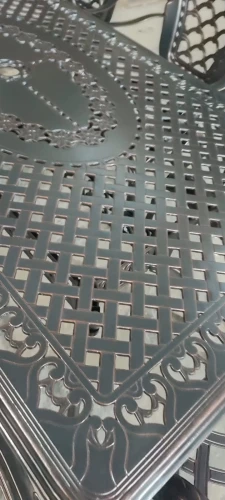 Мебель из литого алюминия стол Вулкан-2 (175х90) + 8 кресел Финляндия-4 (9 предметов)