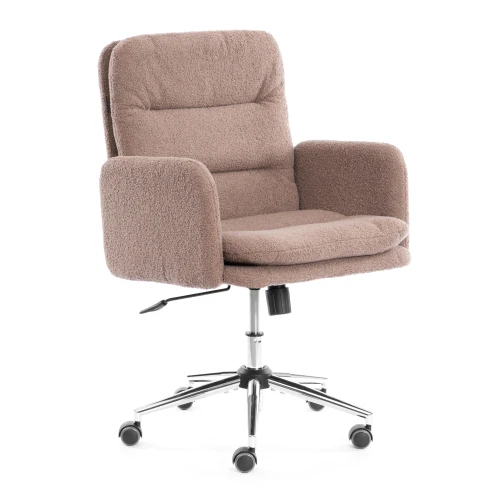 Кресло Dover хром букле, коричневый, barni cocoa