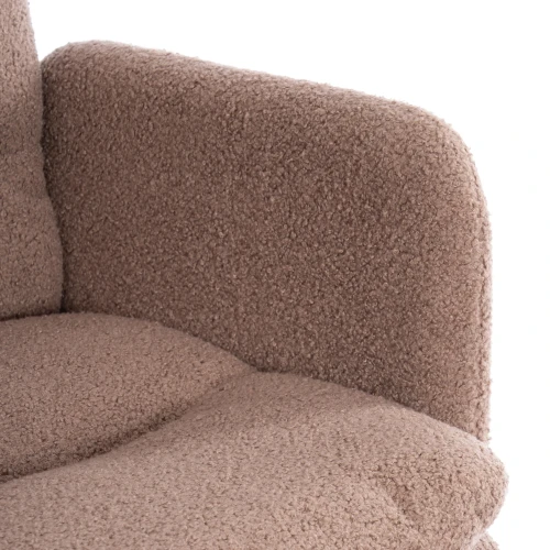 Кресло Dover хром букле, коричневый, barni cocoa