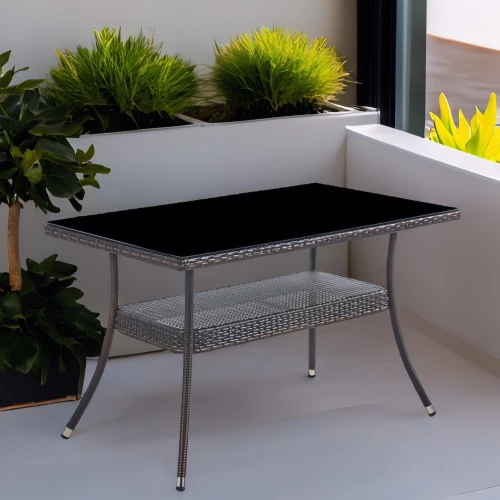 Стол из искусственного ротанга 120*70 см РИО «RIO» dark brown арт.80084