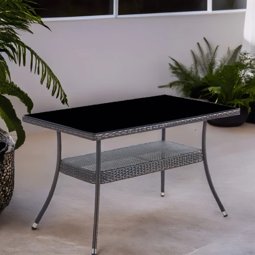 Стол из искусственного ротанга 120*70 см РИО «RIO» dark brown арт.80084