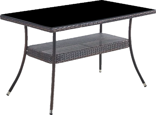 Стол из искусственного ротанга 120*70 см РИО «RIO» dark brown арт.80084