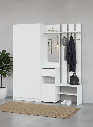 Прихожая Бали, Белый. Комплект 9